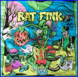 Vintage 1990 Ed Roth Rat Fink Halloween Costume Collegeville Sm. No Mask/box