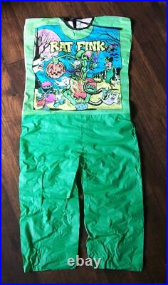 Vintage 1990 Ed Roth Rat Fink Halloween Costume Collegeville Sm. No Mask/box
