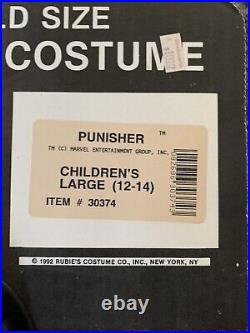 Vintage 1992 Rubies THE PUNISHER Unused Halloween Costume! Ben Cooper like