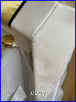 Vintage 1994 White Power Ranger Costume Suit & Belt Large 12-14 SABAN'S Used