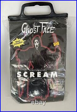 Vintage 1997 Easter Unlimited Fun World SCREAM Ghost Face Mask & Costume NOS