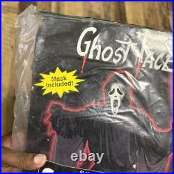 Vintage 1997 Easter Unlimited Fun World SCREAM Ghost Face Mask & Costume NOS