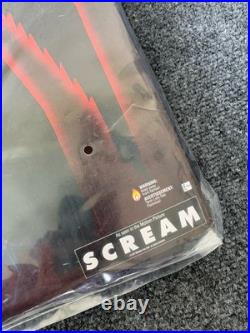 Vintage 1997 SCREAM Ghost Face Orange Mask & Costume NOS Miramax Adult Size