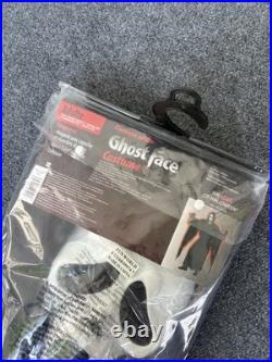 Vintage 1997 SCREAM Ghost Face Orange Mask & Costume NOS Miramax Adult Size