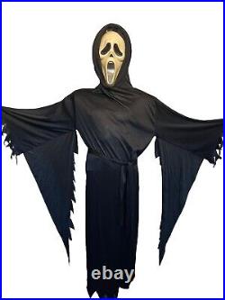 Vintage 1997 Scream Halloween Costume Fun World Ghostface OSFM Blood Pump Mask