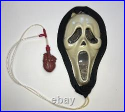 Vintage 1997 Scream Halloween Costume Fun World Ghostface OSFM Blood Pump Mask