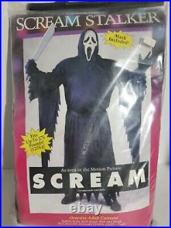 Vintage 1997 Scream Stalker Halloween Costume NWT Fun World Ghostface OSFM 90s