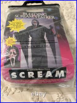 Vintage 1999 Fun World Scream Stalker Bleeding Ghost Face Costume Adult