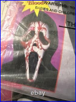 Vintage 1999 Fun World Scream Stalker Bleeding Ghost Face Costume Adult
