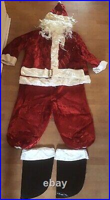 Vintage 40s 50s Halco Deluxe Santa Claus Outfit #9091 Christmas J. Halpern Co