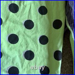 Vintage 60s Children's Clown Costume Suit Striped Polka For See For Sizing
