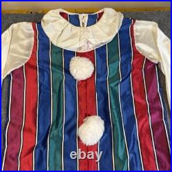 Vintage 80s 90s Collegeville Clown Costume Size Small Halloween Unisex No Flaws