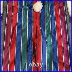 Vintage 80s 90s Collegeville Clown Costume Size Small Halloween Unisex No Flaws