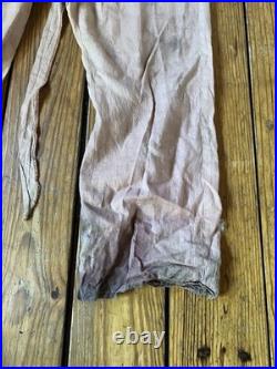 Vintage Antique 1930s Halloween Costume Devil Satan Skeleton Small
