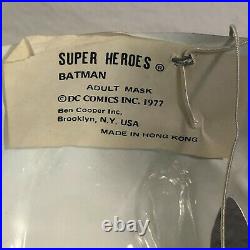 Vintage Batman 1976 Ben Cooper Halloween Costume in Box DC Comics Superhero Rare
