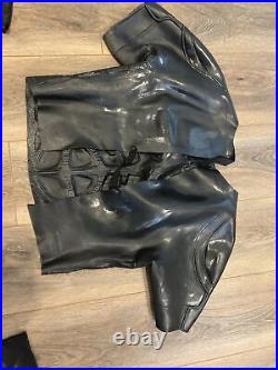 Vintage Batman Costume Rubber Mask/Feet/Gloves/Torso/Undershirt RARE