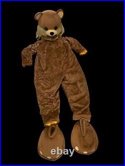 Vintage Bear Costume Head Body Feet Brown 29 Inseam Small / Medium Teddy Vintage Bear Costume Head Body Feet Brown 29 Inseam Small / Medium Teddy