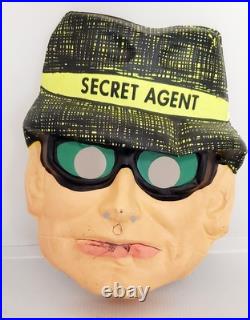 Vintage Ben Cooper 1964 Secret Agent Mask Costume Box Original 1960s Halloween