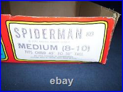 Vintage Ben Cooper 1972 Spider-Man Costume with Box Medium 8-10 Used
