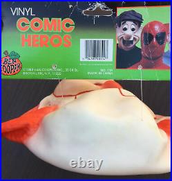 Vintage Ben Cooper Bozo the Clown Halloween Mask Vinyl Comic Heros New with Tags