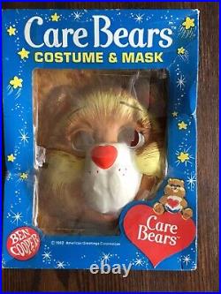 Vintage Ben Cooper Care Bear Tenderheart Bear Mask & Costume IN BOX Tiny Tot 6-8
