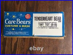 Vintage Ben Cooper Care Bear Tenderheart Bear Mask & Costume IN BOX Tiny Tot 6-8