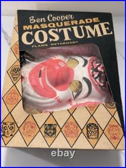 Vintage Ben Cooper Clown Halloween Costume #256 Size 12-14 Complete with Box