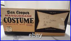 Vintage Ben Cooper Clown Halloween Costume #256 Size 12-14 Complete with Box