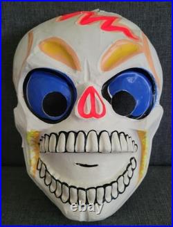 Vintage Ben Cooper Halloween Costume Boney Skeleton Glitter Glo Original Box