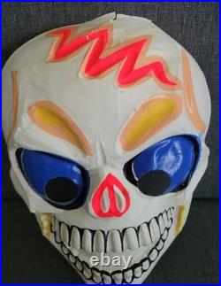 Vintage Ben Cooper Halloween Costume Boney Skeleton Glitter Glo Original Box