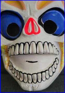Vintage Ben Cooper Halloween Costume Boney Skeleton Glitter Glo Original Box