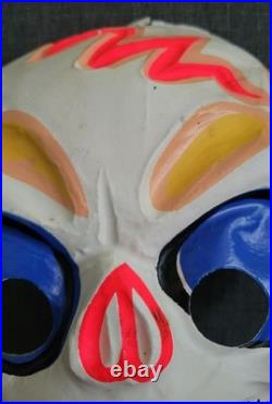 Vintage Ben Cooper Halloween Costume Boney Skeleton Glitter Glo Original Box