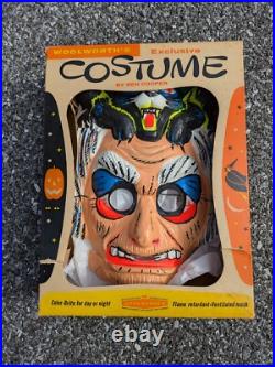 Vintage Ben Cooper MASK Witch Childless Cat Lady Color Brite W BOX