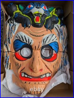 Vintage Ben Cooper MASK Witch Childless Cat Lady Color Brite W BOX