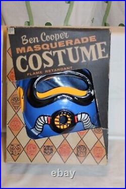 Vintage Ben Cooper Masquerade Halloween Costume & Mask Jet Man with Original Box