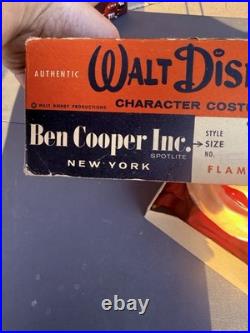 Vintage Ben Cooper Mickey Mouse Costume w Mask Box Disney Halloween 60s