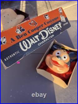 Vintage Ben Cooper Mickey Mouse Costume w Mask Box Disney Halloween 60s