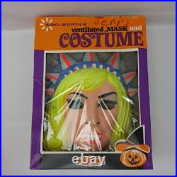 Vintage Ben Cooper Miss Liberty Woolworths Halloween Mask Rare In Box