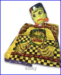 Vintage Ben Cooper Monster Frankenstein Mask & Costume Halloween & Original Box