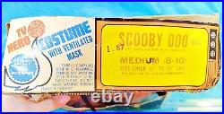 Vintage Ben Cooper Scooby Doo Halloween Costume and Mask Hanna Barbera Med 8-10
