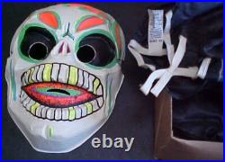 Vintage Ben Cooper Skull Skeleton Costume 1960's Halloween Costume UNUSED