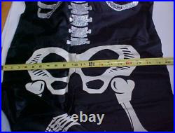 Vintage Ben Cooper Skull Skeleton Costume 1960's Halloween Costume UNUSED