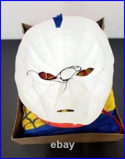 Vintage Ben Cooper Spider-Man Mask Costume Box 1960s Original Halloween Marvel