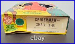 Vintage Ben Cooper Spider-Man Mask Costume Box 1960s Original Halloween Marvel