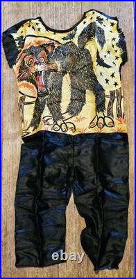 Vintage Ben Cooper Spook Town Cat Halloween Costume with Mask & Box 1960s Size S