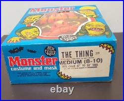 Vintage Ben Cooper Thing Mask Costume Box 1970s Halloween Marvel Fantastic Four