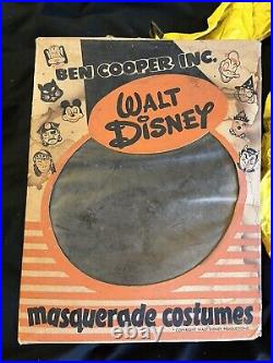 Vintage Ben Cooper Walt Disney Pluto Costume Complete With Mask + Original Box
