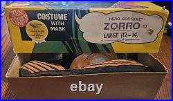 Vintage Ben Cooper deluxe Zorro costume With Cape Halloween