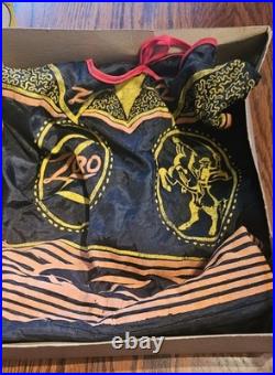 Vintage Ben Cooper deluxe Zorro costume With Cape Halloween