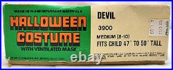 Vintage Bland Charnas Costume Devil Mask Medium Child Ayr-Way in Box